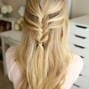 Mermaid Fishtail Hairstyles With Hair Flowers (Photo 16 of 25)