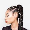 Thick Plaits And Narrow Cornrows Hairstyles (Photo 25 of 25)