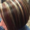 Dark Brown Hair Hairstyles With Silver Blonde Highlights (Photo 20 of 25)