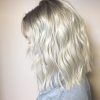 Creamy Blonde Waves With Bangs (Photo 17 of 25)