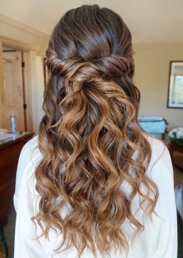 The 15 Best Collection of Wedding Hairstyles for Long Hair Half Up and Half Down