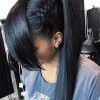 Low Black Ponytail Hairstyles With Bangs (Photo 3 of 25)