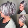 Side-Parted Silver Pixie-Bob Haircuts (Photo 13 of 15)