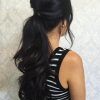 Wavy Ponytails With Flower (Photo 16 of 25)