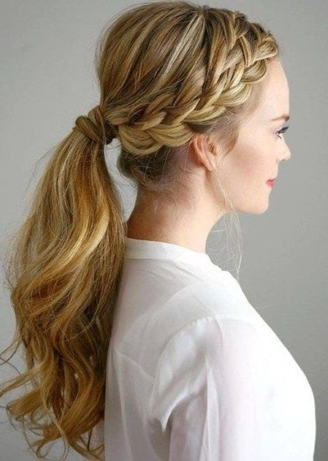25 Best Ideas Long Ponytails with Side Braid