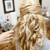 Medium Half Up Half Down Bridal Hairstyles With Fancy Knots (Photo 22 of 25)
