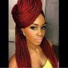 Black Twists Hairstyles With Red And Yellow Peekaboos (Photo 17 of 25)