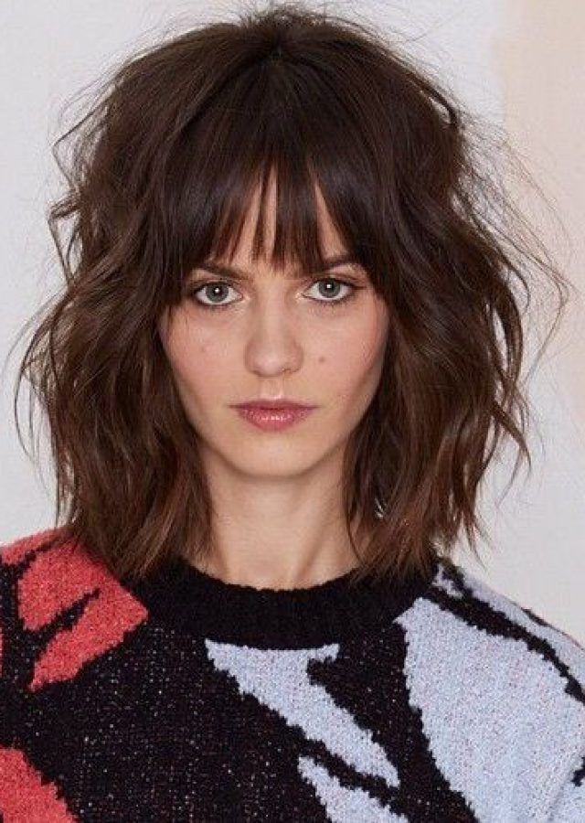 25 Best Shaggy Lob Hairstyles with Bangs