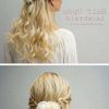 Medium Half Up Half Down Bridal Hairstyles With Fancy Knots (Photo 17 of 25)