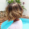 Curly Caramel Blonde Bob Hairstyles (Photo 22 of 25)