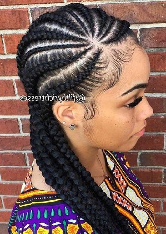 15 Inspirations Cornrows Hairstyles with Braids