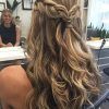 Braided Crown With Loose Curls (Photo 2 of 15)