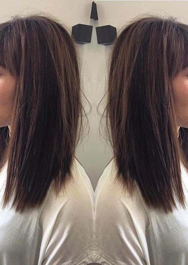 25 the Best Blunt Lob Haircuts with Straight Bangs