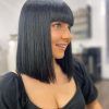 Blunt Lob Haircuts With Straight Bangs (Photo 6 of 25)