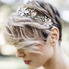 Bridal Chignon Hairstyles With Headband And Veil (Photo 17 of 25)