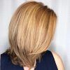 Two-Tier Caramel Blonde Lob Hairstyles (Photo 23 of 25)