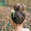Double Braid Bridal Hairstyles With Fresh Flowers (Photo 4 of 25)