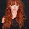 Ginger Highlights Ponytail Hairstyles With Side Bangs (Photo 25 of 25)