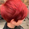 Pageboy Maroon Red Pixie Haircuts (Photo 24 of 25)