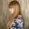 Creamy Blonde Waves With Bangs (Photo 19 of 25)