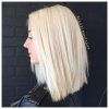 Sleek White Blonde Lob Hairstyles (Photo 19 of 25)