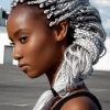 Cornrows Hairstyles With White Color (Photo 5 of 15)