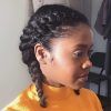 Two French Braid Hairstyles With Flower (Photo 6 of 15)
