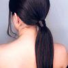 Low Pony Hairstyles With Bangs (Photo 5 of 25)