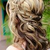Half Up Blonde Ombre Curls Bridal Hairstyles (Photo 6 of 25)