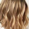 Two-Tier Caramel Blonde Lob Hairstyles (Photo 3 of 25)