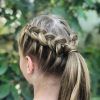 Double French Braid Crown Ponytail Hairstyles (Photo 19 of 25)
