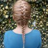 Blonde Ponytails With Double Braid (Photo 24 of 25)