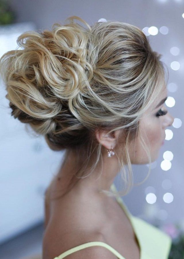 Top 25 of Tousled Asymmetrical Updo Wedding Hairstyles