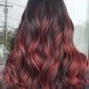 Long Hairstyles Red Highlights (Photo 1 of 25)
