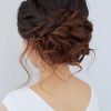 Updo With Forward Braided Bun (Photo 1 of 15)