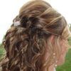 Half Up Blonde Ombre Curls Bridal Hairstyles (Photo 13 of 25)