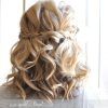 Curly Half Updo Hairstyles (Photo 1 of 15)