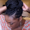 African Cornrows Updo Hairstyles (Photo 5 of 15)
