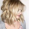 Dark And Light Contrasting Blonde Lob Hairstyles (Photo 8 of 25)