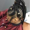 Ponytail Braid Hairstyles With Thin And Thick Cornrows (Photo 22 of 25)
