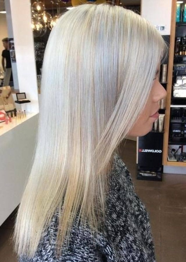 25 the Best Silver Blonde Straight Hairstyles