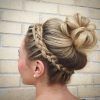French Braid Crown And Bun Updo (Photo 2 of 15)