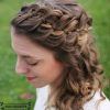 Crown Braid, Bouffant And Headpiece Bridal Hairstyles (Photo 7 of 25)