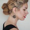 Two French Braid Hairstyles With A Sock Bun (Photo 1 of 15)