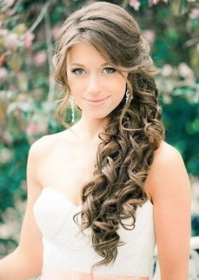 15 Best Collection of Wedding Hairstyles for Long Hair to the Side