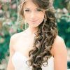 Side Swept Brunette Waves Hairstyles For Prom (Photo 5 of 25)