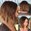 Angled Brunette Bob Hairstyles With Messy Curls (Photo 13 of 25)