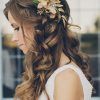 Sophisticated Pulled Back Cascade Bridal Hairstyles (Photo 12 of 25)