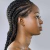 Thick Plaits And Narrow Cornrows Hairstyles (Photo 22 of 25)