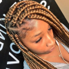 Bold Triangle Parted Box Braids (Photo 10 of 15)